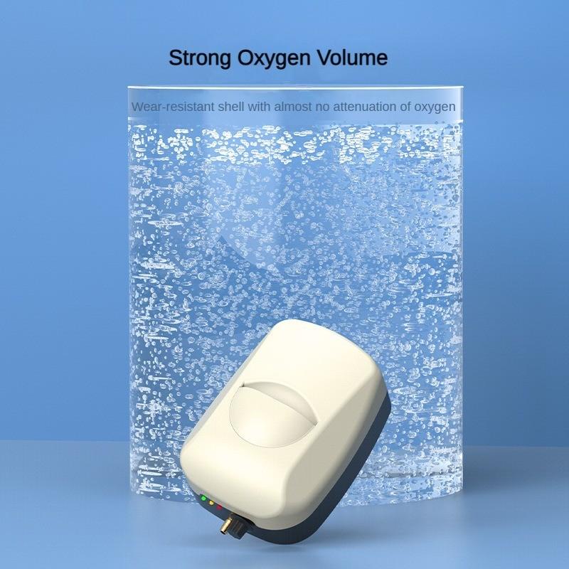 High Power Fish Tank Oxygen Air Pump Aquarium AC/DC Dual Purpose Aerator Pump Aquaculture Silent Oxygenator