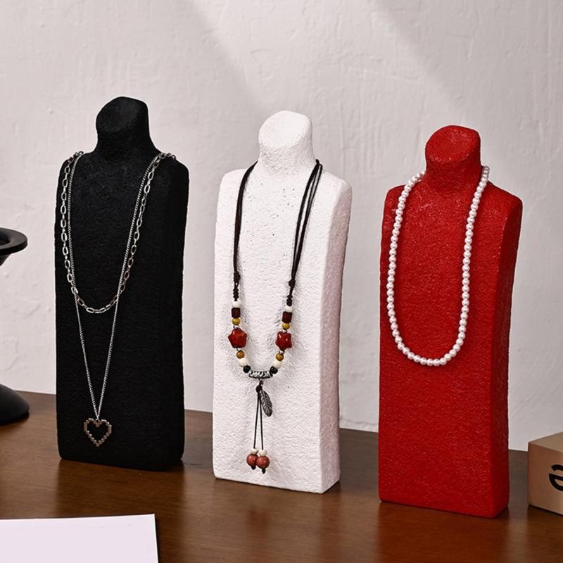 Sturdy Base Jewelry Holder with Thickened Support Ensuring Stability for Necklace Exhibition Secure Display