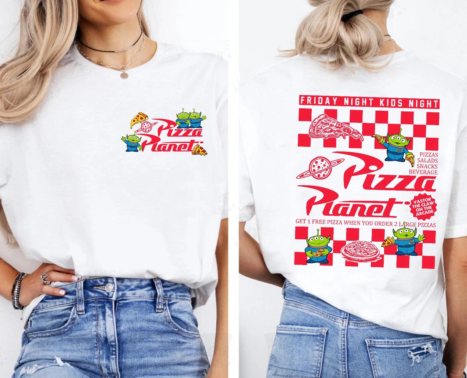 Disney Toy Story Aliens Pizza Planet Tee Unisex Adult Kid Shirt 4XL