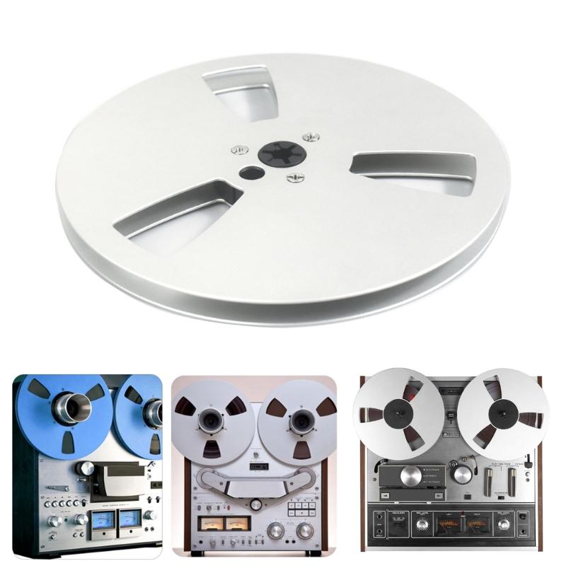 Replacement 7inch Aluminum Recording Takeup Reel for 1/4" Reel to Reel Tape, 3 Hole Model for Sound Decks