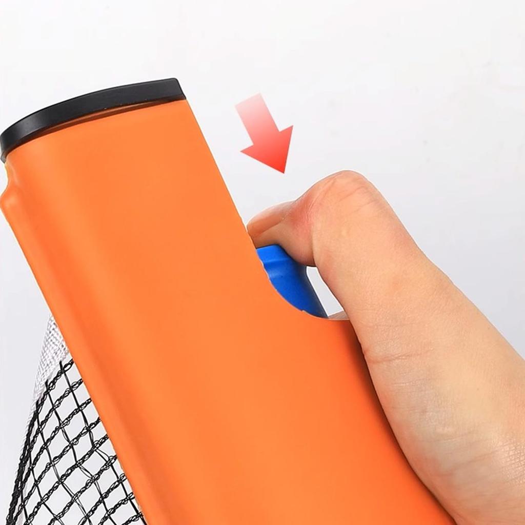 NEXSTAGES Portable Table Tennis Set with and Openable and Retractable Perfect for Home Includes Storage Compact and Lightweight Racket, Net, Ball,