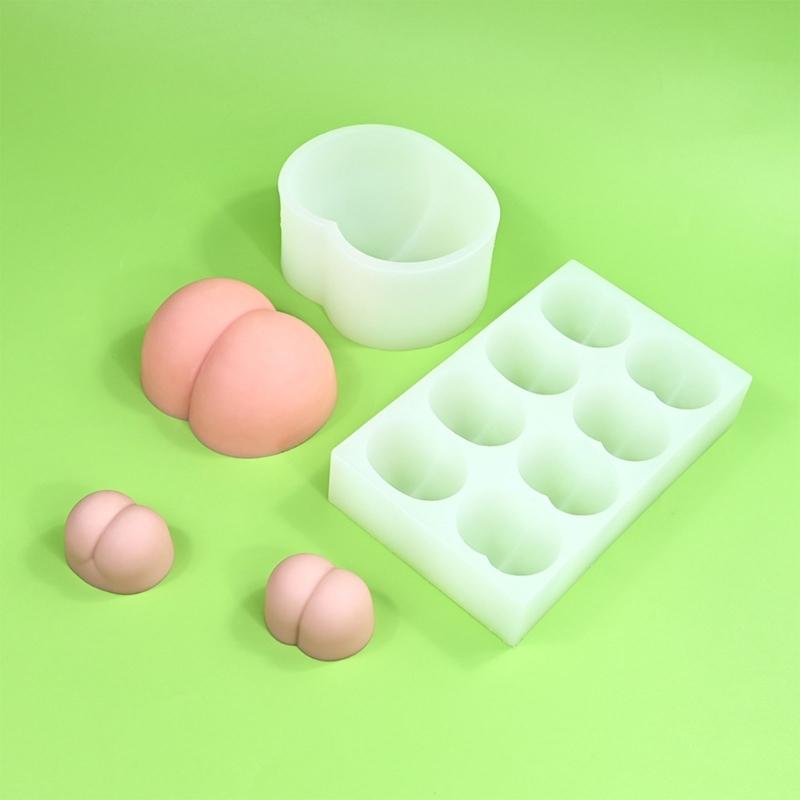 Silicone Butt Shaped Molds For Baking Chocolate Candy Easy Releases Nonstick Mousse Cake French Dessert Bakeware