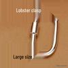 925 Sterling Silver Oval Lobster Spring Clasp Necklace Connector for DIY Jewelry