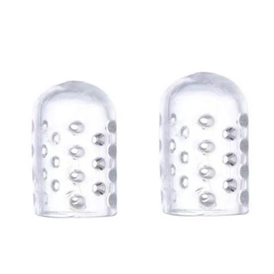 30Pcs Silicone Nail Protectors Breathable Anti-Friction Toe Caps with Holes Men Women Corns Blisters Pain Relief Finger Toe Covers Guards