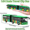 City Bus Toy 1:64 Scale Die Cast Metal Pull Back Vehicles Educational Gift Friction Powered Cars Play Toys for Kids