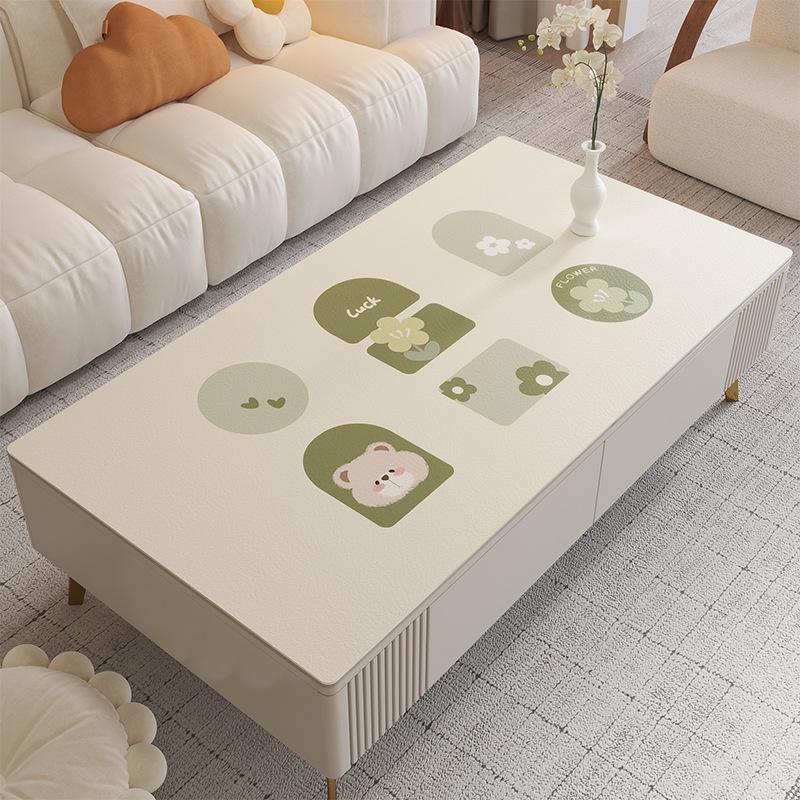 

Cute Cartoon Pvc Waterproof, Oil-Proof And Scalding-Proof Leave-In Table Mat Leather Tablecloth Dining Table Mat Coffee Table Mat 50*80cm