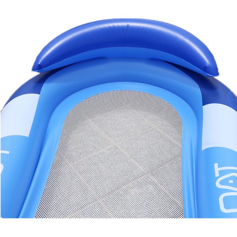 Inflatable Floating Hammock with Armrests & Backrest - Outdoor Mesh Recliner for Adults