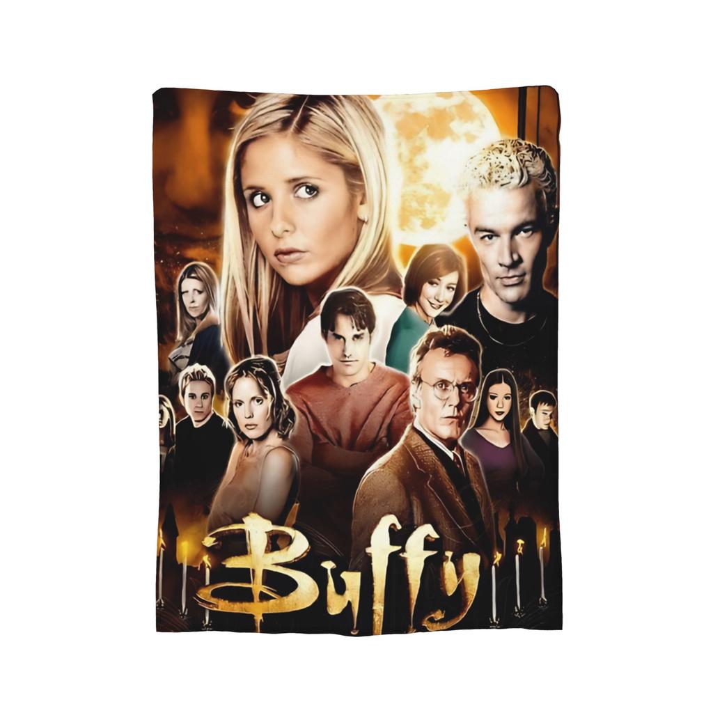 Buffy the Vampire Slayer Horror Blankets  Flannel Funny Soft Throw Blanket for Bedding Lounge Spring/Autumn,