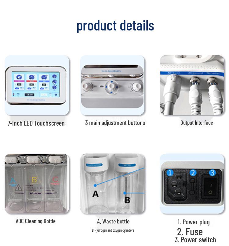 Hydrogen Oxygen Bubble Skin Hydration and Blackhead Suction Instrument