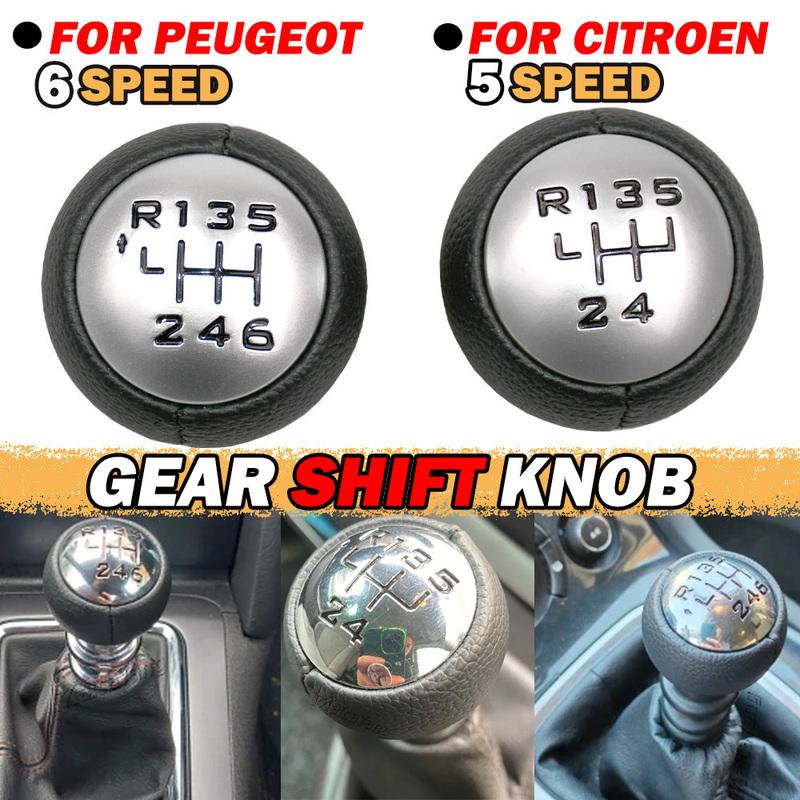 Gear Stick Shift Knob Head Lever Manual 5 6 Speed Shifter For Peugeot 307 308 3008 407 5008 807 Citroen C3 C4 Picasso C8 Partner