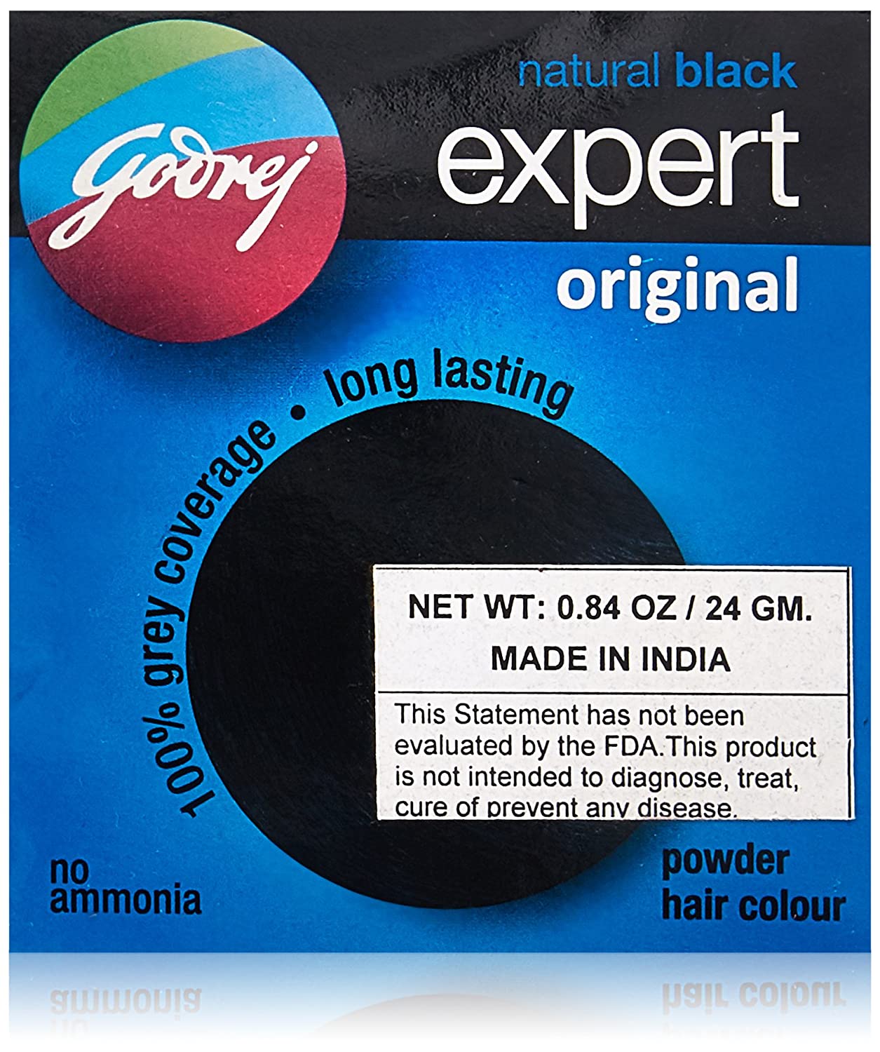 

Godrej Natural Black Expert Порошковая краска для волос, 24 грамма