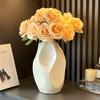 Nordic Ceramic Irregular Shape Vase, Home Dining Table, Living Room Bedroom Office, Tabletop Decor Accessories, Flower Ware, 1Pc