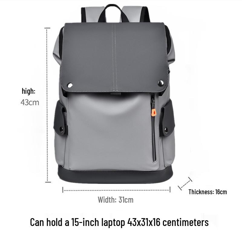 Модный кожаный рюкзак для мужчин: Большая дорожная сумка и сумка для ноутбука для трансграничного бизнеса