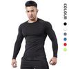 Men's High-Neck Velvet Warm Fitness Suit for Autumn/Winter - PRO Tight-Fit Sportswear for Basketball, Running, and Training.