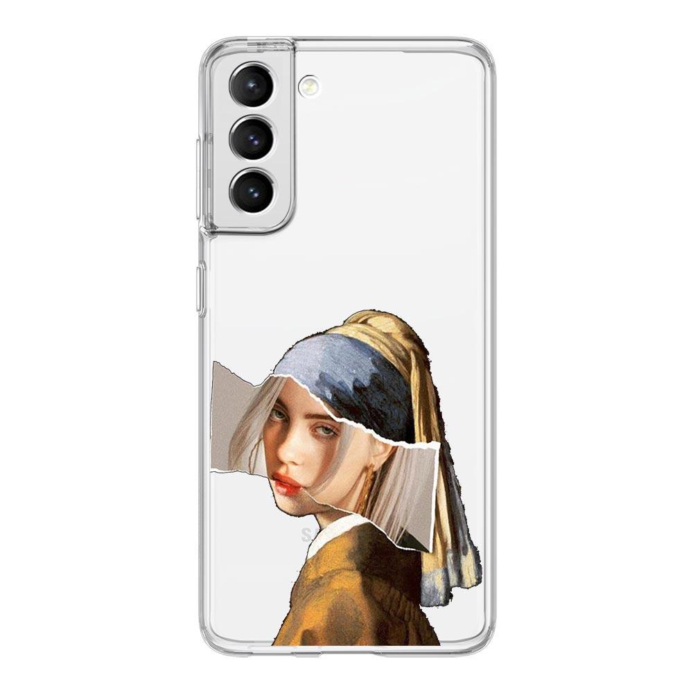 Phone Case For Samsung Galaxy S24 Ultra S23 FE S22 S20 S21 5G S10 S9 Plus S10E S8 Soft Clear Art Aesthetic David Mona Lisa Cover