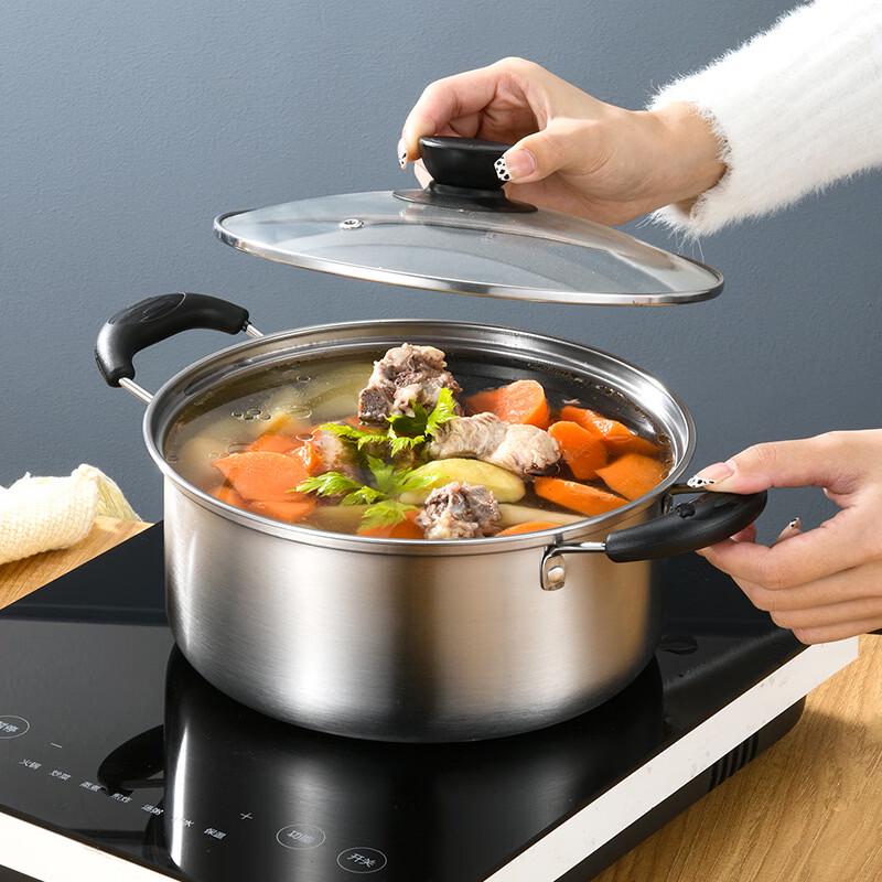 WuTuo 4-Piece Stainless Steel Cookware Set