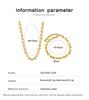 Geometric X-Shaped Hip-Hop Style Necklace & Bracelet Set - Trendy Unisex Jewelry