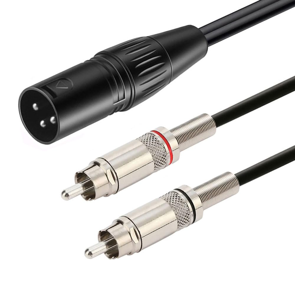 

ipovoq XLR to RCA Converter Cable, RCA to XLR Converter Cable, RCA to Canon Converter, 1M XLR Converter, RCA Cable, XLR to RCA Microphone Cable, XLR