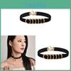 Geometric Shape Unisex Short Collar With Palladium Pendant For Daily Fashion Accessory