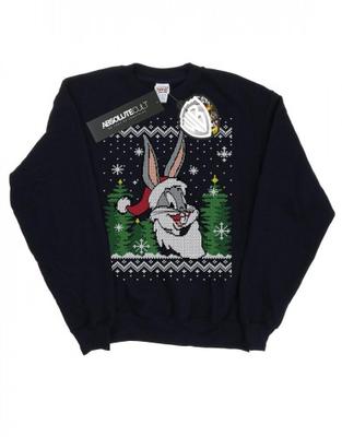 Boys Bugs Bunny Christmas Fair Isle Sweatshirt