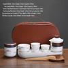 White Porcelain Outdoor Travel Tea Set