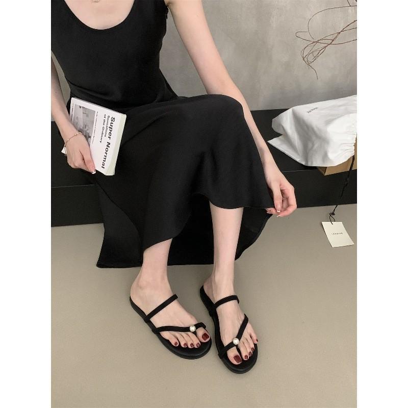Inner Height-increasing Birkenstock Shoes Bag Head Half Slippers Women's Summer Outer Wear 2025 New One-pedal Single Shoes Mary Jane Liang Slippers