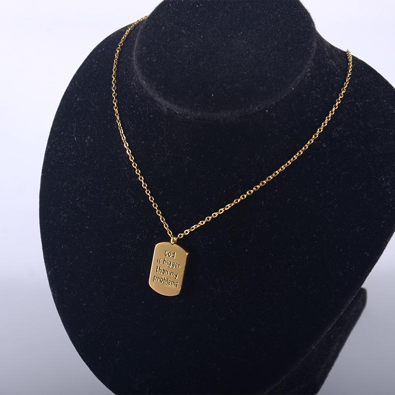 Cross-Border Bestseller: Women's Personalized Stainless Steel Titanium Necklace
