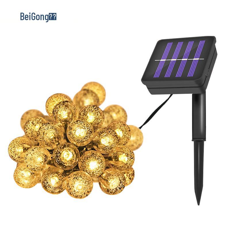 Beigong Outdoor Solar LED Bubble Ball String Lights