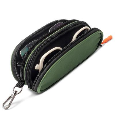 Portable Double Layer Sunglasses Case Durable Waterproof Glasses Storage Box Multi-Functional Glasses Bag Business Trips