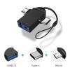 OTG Adapter USB Type C Micro USB 2 in 1 Android Mobile Phone Convertor U Disk Tablet OTG Connector USB3.0 OTG For Xiaomi