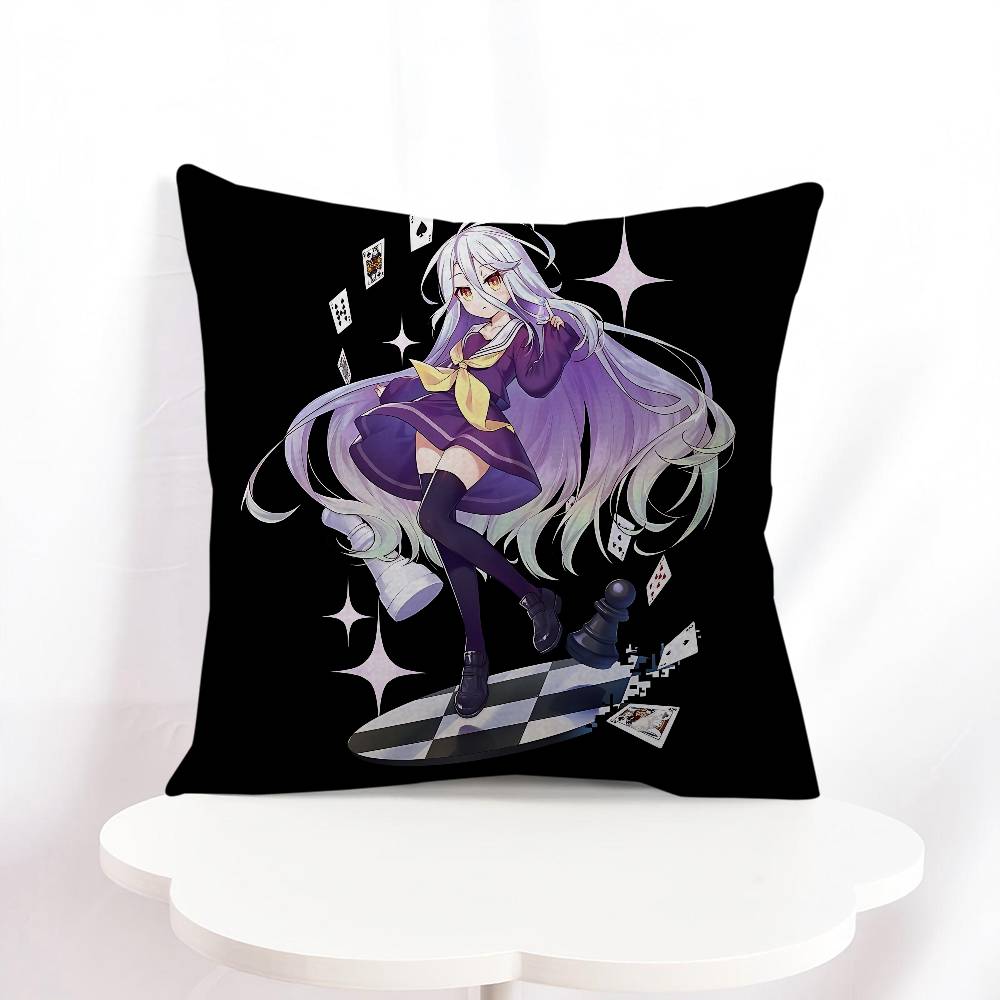 NO G-GAME NO LIFE Shiro Pillow Gift Home Office Decoration Pillow Bedroom Sofa Car Cushion CoverPillow Case