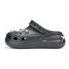 Crocs Klasikinės klumpės Sidabrinis drugelis EVA Patogios ir universalios Madingi batai su skylutėmis Unisex Juodi