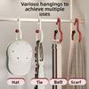 Non-marking Hat Storage Hook Dopamine Scarf Towel Tie Hanging Rack Durable Hat Hook  for Cloakroom