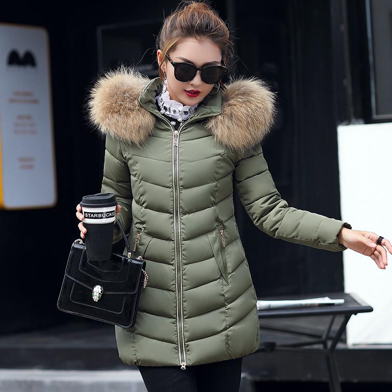 Winter New Item, Korean Version, Cotton Jacket,  Medium To Long Cotton Jacket, Women's Cotton Jacket, Thickened, Slim Fit Cotton Jacket, Outerwear