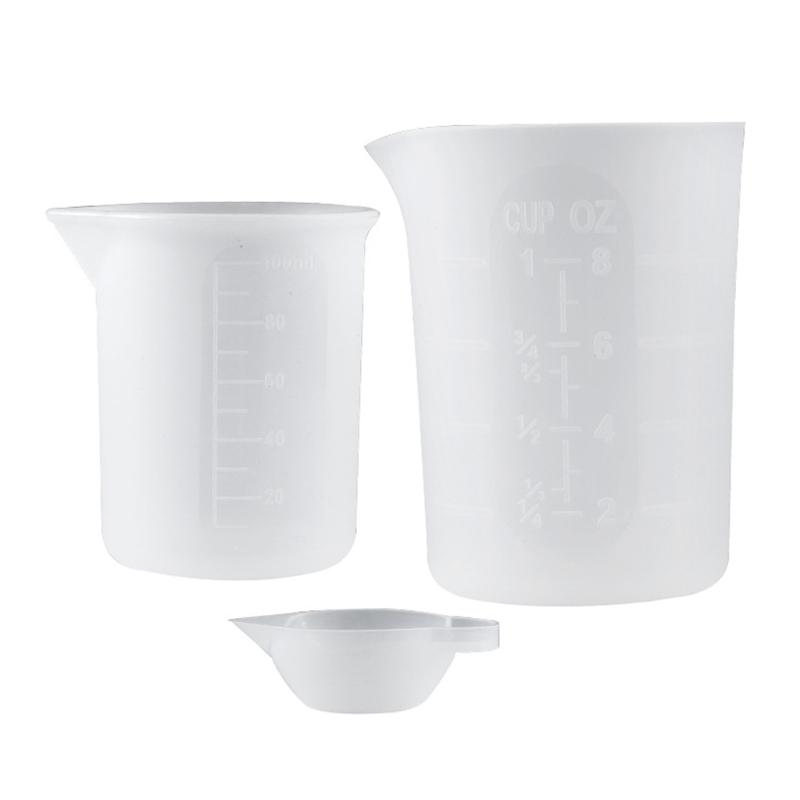 30/100/150/250/600/1000ML Silicone Measuring Cup with Scale DIY Jewelry Making Tools Crystal Epoxy Resin Mixed Measure Cup Tools
