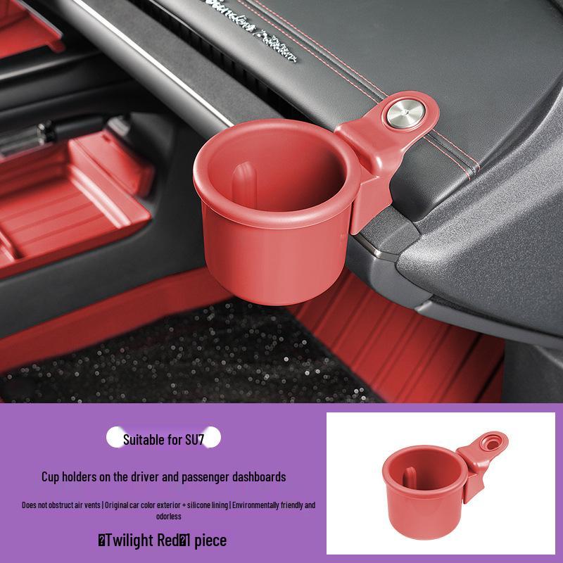 Customizable Cup Holders for Xiaomi SU7 Dashboard - Original Car Color, Multi-Functional Car Interior Accessory