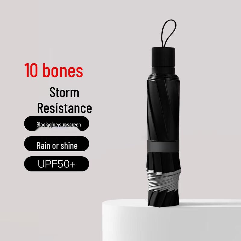 Business UV Protection 3-Fold Folding Umbrella