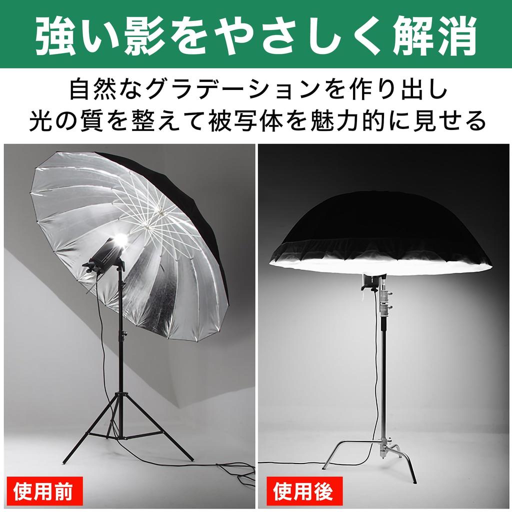 Nullie Umbrella Diffuser 33-inch Universal Type for Photography, Fabric, Elastic Band