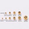 24K Non-Fading Vacuum Gold Spacer Beads with Smooth Surface for Bracelet and Necklace DIY 
