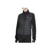 Nike Therma Fit Ensfarvet Spleiset Fritids Sport Bomullsjakke Damejakker Svart DD6062-010