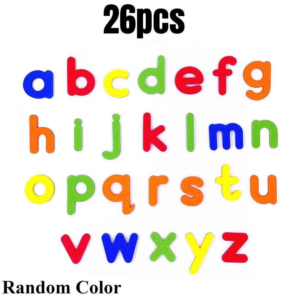 Magnetic Letters Numbers Alphabet ABC 123 Fridge Magnets Plastic Educational Preschool Learning Toy Set Uppercase Lowercase Math