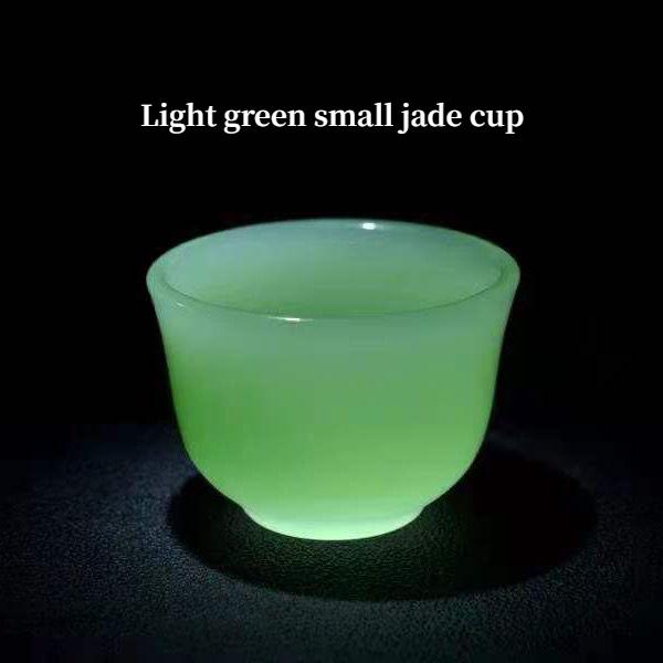 Emerald Teacup Wine Glass Kung Fu Tea Set Health High-end Jade Natural Jade Set Jadeware Chinese Style Tea