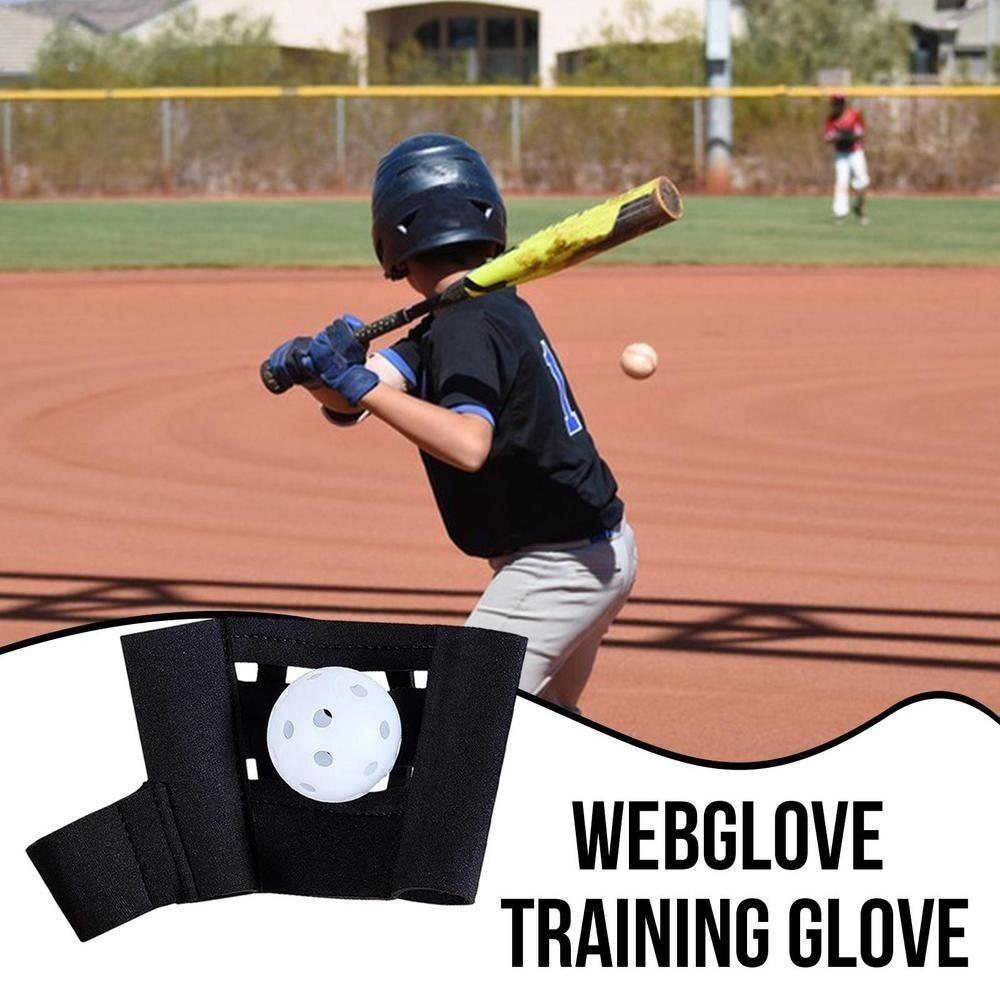 Lightweight Baseball Training Glove Solid color Baseball Catching Gloves  Ball Catching Assistant