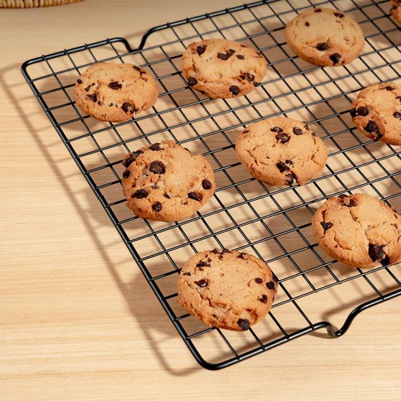 Nerezový chladicí rošt na chléb, sušenky, dorty, odkapávací rošt, chladicí mřížka, plech na pečení, domácí pekařské náčiní, kuchyňské doplňky