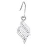 Women Silver Plated Shiny Crystal Rhinestone Waterfall Dangle Allergy Free Earring Eardrop