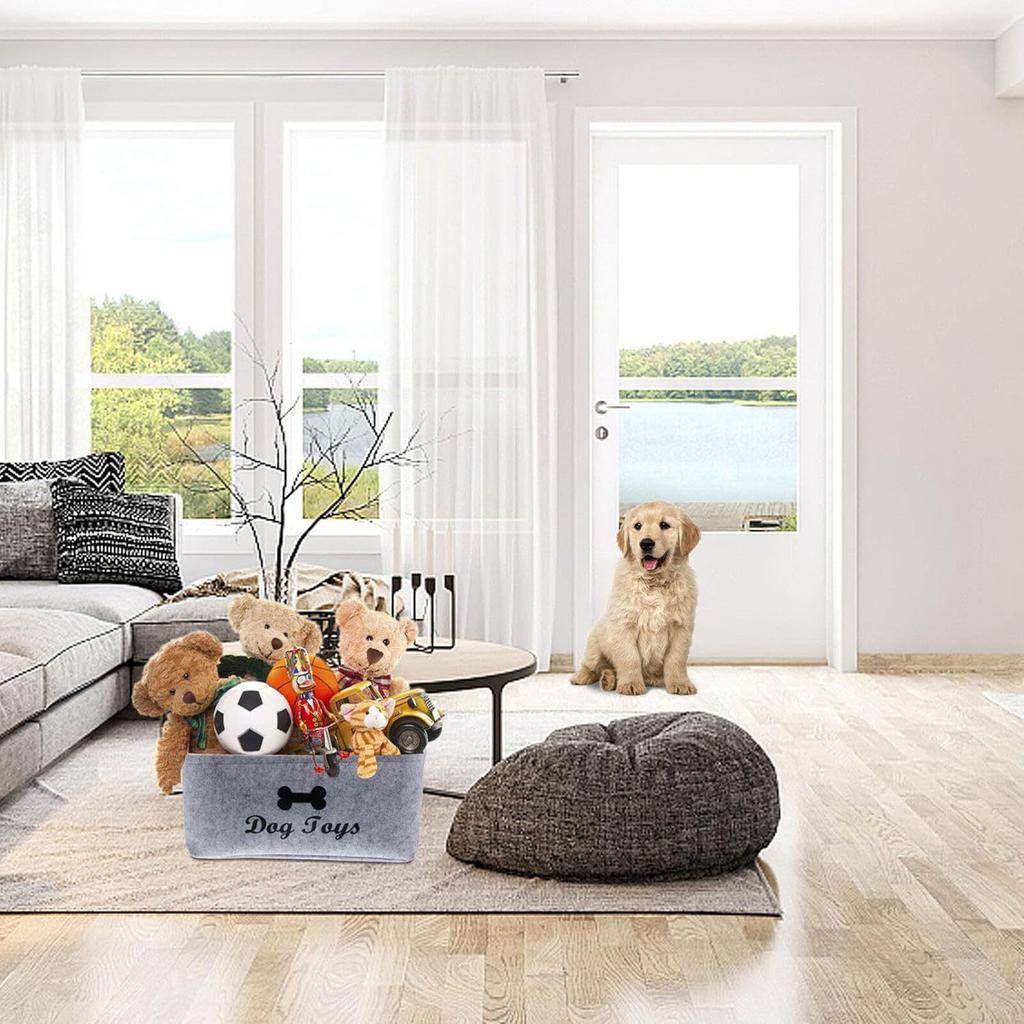 Pet Snack Clothing Toys Felts Storage Basket