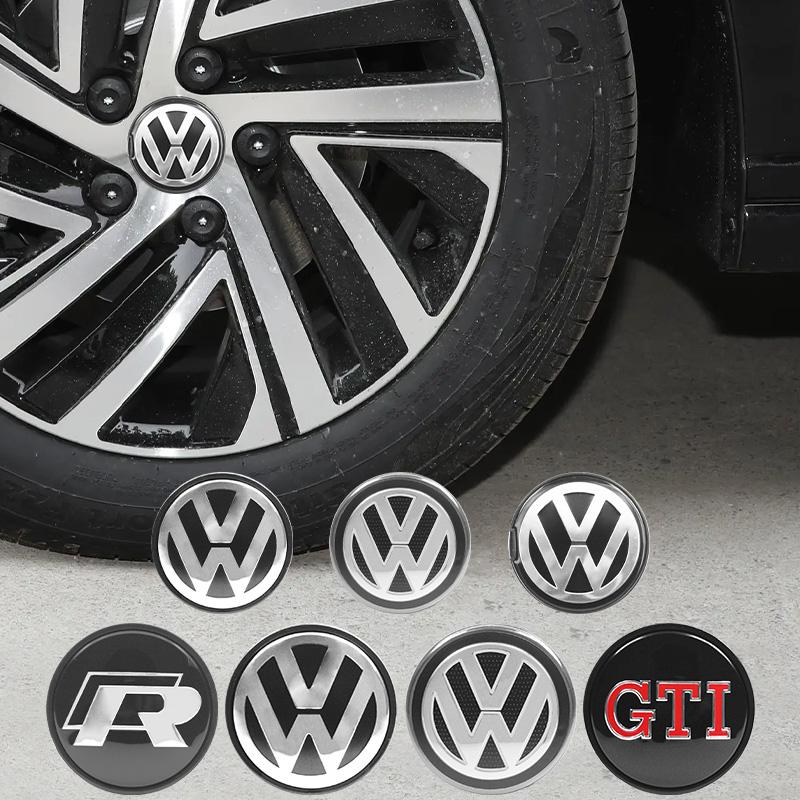 4pcs 55mm 65mm Car Styling Wheel Center Wheel Hub Cap Modification Accessories For Volkswagen Rline Golf GTI Passat Jetta Beetle