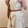 Ethnic Style Wax Rope Wood Bead Acrylic Woven Oval Waist Chain Temperament Belt Versatile Waist Jewelry