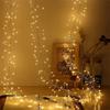1000 LED Christmas Cluster Icicle Lights 3X3M Plug In Firecraker Curtain Fairy Lights Outdoor Icicle String Light for Tree Decor