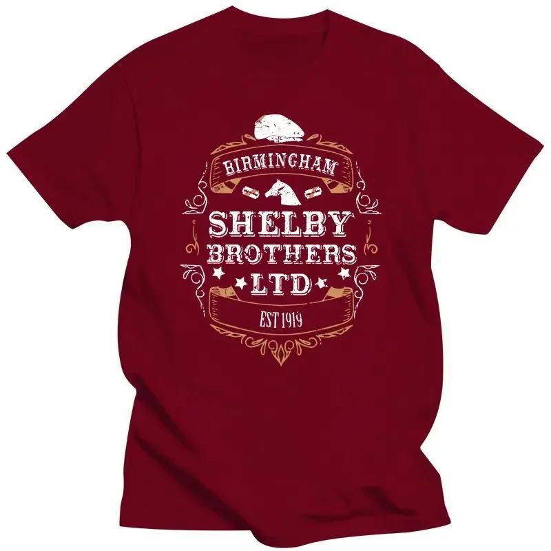 2026 Unisex Clothing Vintage Peaky Blinder Y2K New T Shirt Unisex Cotton Birmingham Shelby Brothers Tshirt Sleeves O Neck Unisex Clothing